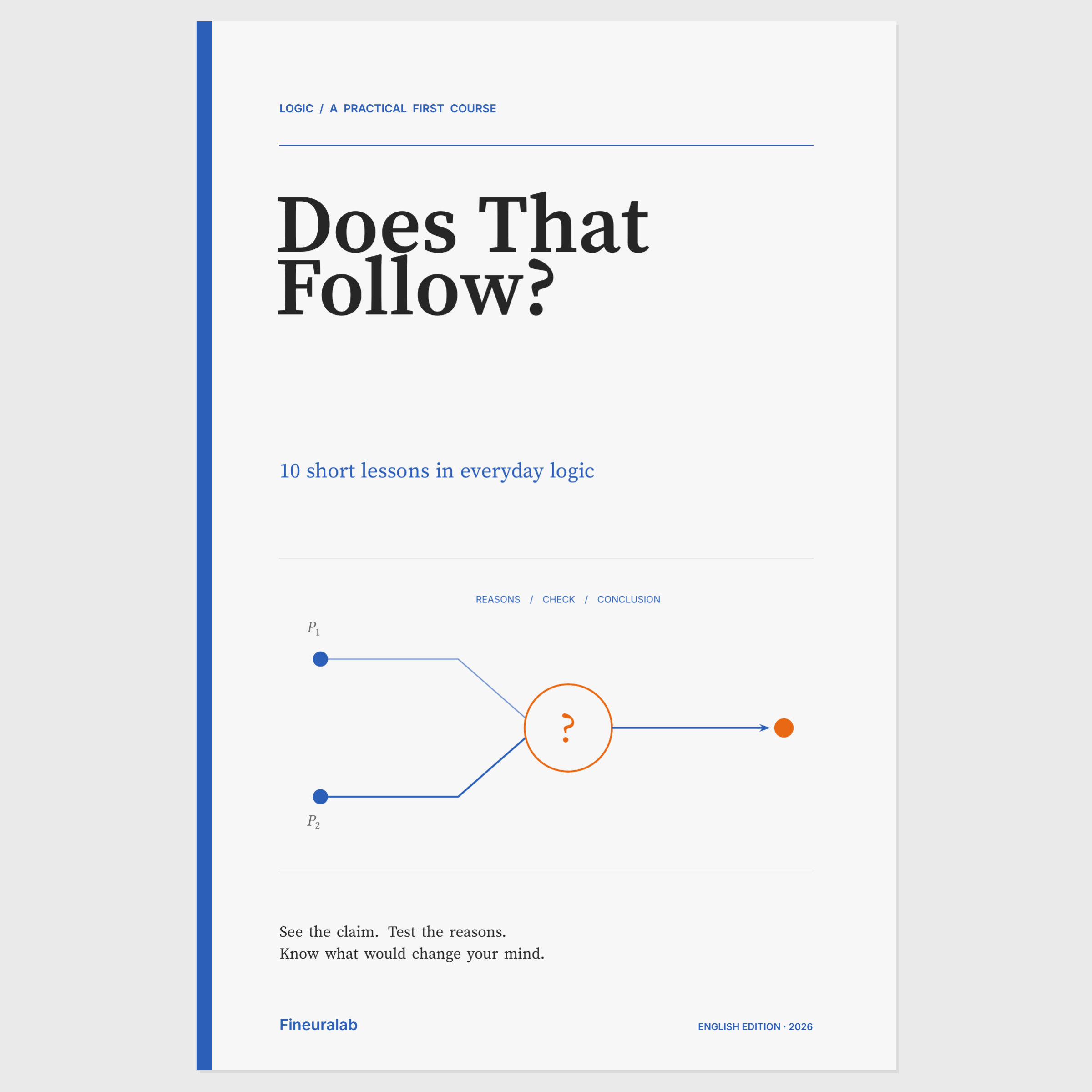 Does That Follow? English edition cover