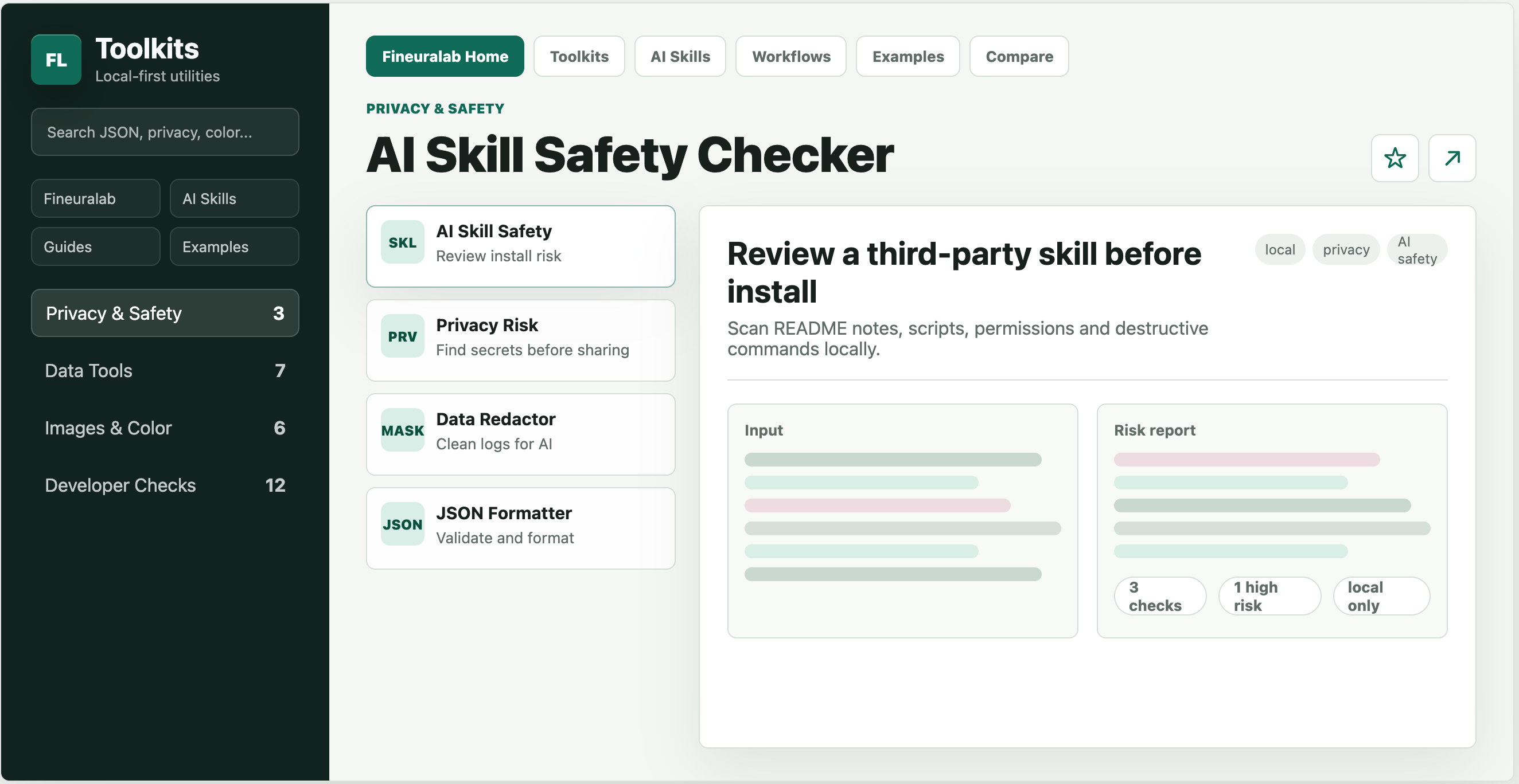 Fineuralab Toolkits preview